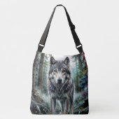 Eenzame Wolf Crossbody Tas (Voorkant)