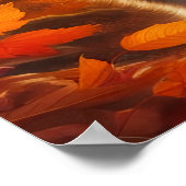 Eenzame wolf in het bos: eenzaamheid temidden van  poster (Hoek)