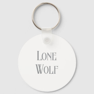 Eenzame Wolf Mannelijke Sigma Moderne Minimalist Sleutelhanger