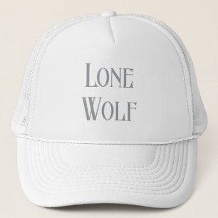 Eenzame Wolf Mannetje Sigma Modern Minimalistisch Trucker Pet