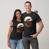 Eenzame Wolf Onder de Volle Maan T-shirt (Unisex)