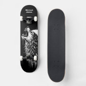 Eenzame Wolf Persoonlijk Skateboard (Voorkant)