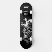 Eenzame Wolf Persoonlijk Skateboard (Voorkant)