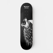 Eenzame Wolf Persoonlijk Skateboard (Voorkant)
