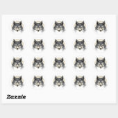 Eenzame Wolf Sticker (Vel)