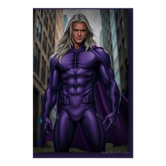 Eenzame Wolf Superheld Perfect Poster (Voorkant)