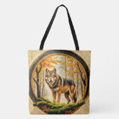 Eenzame Wolf Tote Bag (Voorkant)