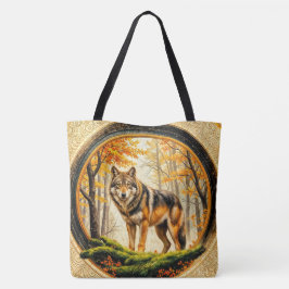 Eenzame Wolf Tote Bag
