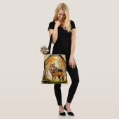 Eenzame Wolf Tote Bag (Op model)