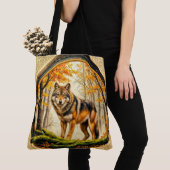 Eenzame Wolf Tote Bag (Dichtbij)