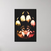 Eenzame Wolf. Wilde Ziel Canvas Afdruk (Voorkant)