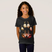 Eenzame Wolf. Wilde Ziel T-shirt (Voorkant volledig)
