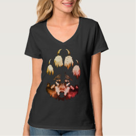 Eenzame Wolf. Wilde Ziel T-shirt