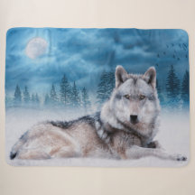Eenzame Wolf / Wolven Wolf Maan Maneschijn Natuur