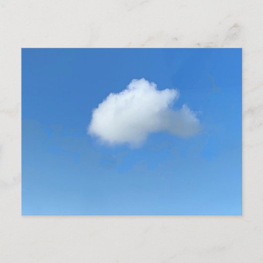 Eenzame Wolk Briefkaart (Voorkant)