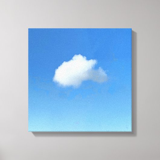 Eenzame wolk canvas afdruk (Voorkant)