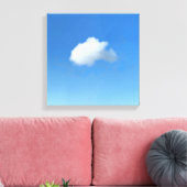 Eenzame wolk canvas afdruk (Insitu (Woonkamer))