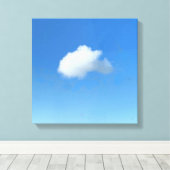 Eenzame wolk canvas afdruk (Insitu (Houten vloer))
