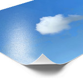 Eenzame Wolk  Foto Afdruk (Hoek)