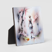 Eenzame Woman Walking Fotoplaat (Voorkant)