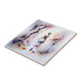 Eenzame Woman Walking Tegeltje (Zijkant)