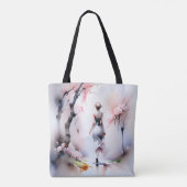 Eenzame Woman Walking Tote Bag (Achterkant)