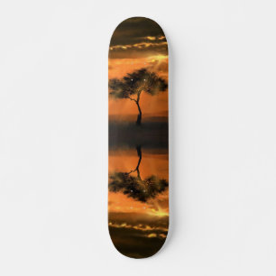 Eenzame zonnebalken - Tekenend Collectie - Persoonlijk Skateboard