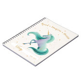 Eenzijdhorn Leesdagboek – Persoonlijke naam & jaar Notitieboek (Linkerzijde)