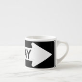 Eenzijdig bord espresso kop (Rechts)