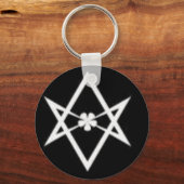 eenzijdig hexagram sleutelhanger (Voorkant)