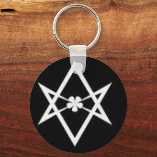 eenzijdig hexagram sleutelhanger (Voorkant)