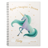 Eenzijdig leesjournaal – gepersonaliseerde naam &  notitieboek (Voorkant)