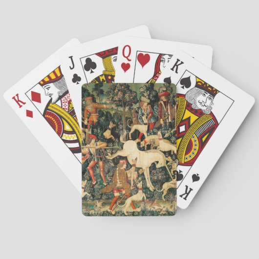 Eenzijdig tapijt Middeleeuwse klassieker verdedigt Pokerkaarten (Achterkant)