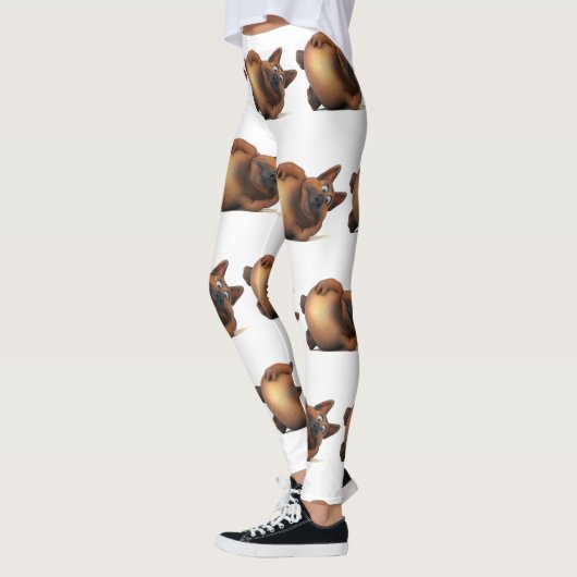 Eenzijdige 3D-nok Leggings (Links)