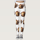 Eenzijdige 3D-nok Leggings (Voorkant)