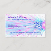 Eenzijdige auto wassen QR Visitekaartje (Voorkant)
