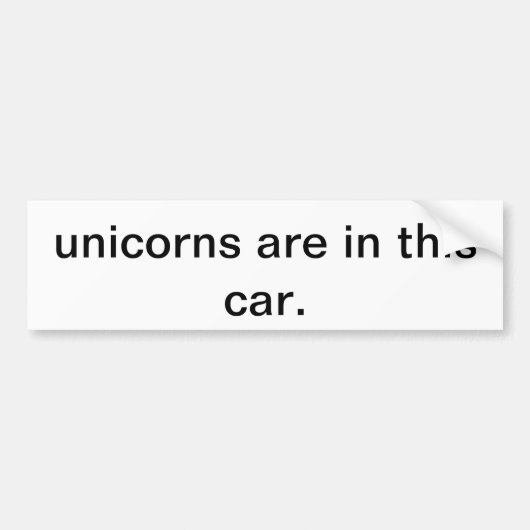 eenzijdige bumper bumpersticker (Voorkant)