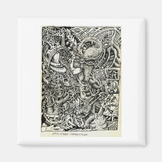 Eenzijdige competitie, door Brian Benson Magneet (Voorkant)