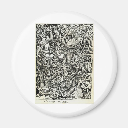 Eenzijdige competitie, door Brian Benson Magneet (Voorkant)