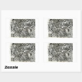 Eenzijdige competitie, door Brian Benson Rechthoekige Sticker (Vel)