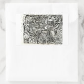 Eenzijdige competitie, door Brian Benson Rechthoekige Sticker (Tas)