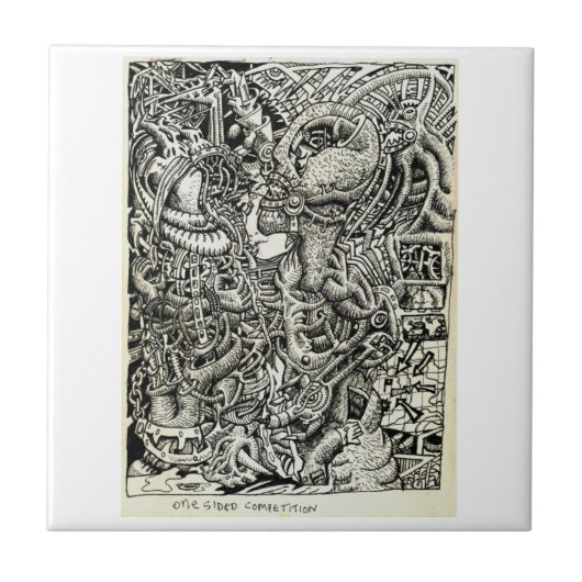 Eenzijdige concurrentie tegeltje (Voorkant)
