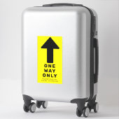 Eenzijdige directionele pijlvloermarkering sticker (Koffer)