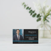 Eenzijdige makelaars foto visitekaartje (Staand voorkant)