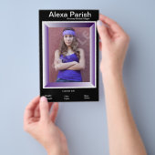 Eenzijdige model head-shot comp/Zed kaart (Hand)