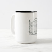 eenzijdige mok van het gedraaide paleis (Voorkant links)