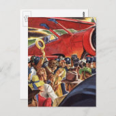 eenzijdige piloot van het vliegtuig met Paparazzi Briefkaart (Voorkant / Achterkant)