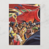 eenzijdige piloot van het vliegtuig met Paparazzi Briefkaart (Voorkant)