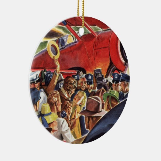  eenzijdige piloot van het vliegtuig met Paparazzi Keramisch Ornament (Rechts)