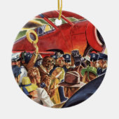  eenzijdige piloot van het vliegtuig met Paparazzi Keramisch Ornament (Voorkant)